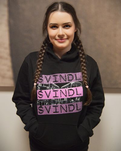 Mikina - růžový vzor